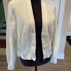 H&M Women's Cream Knit Cardigan